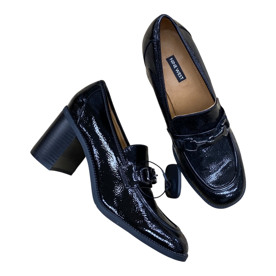 Shoes Heels Block By Nine West In Black, Size:8.5