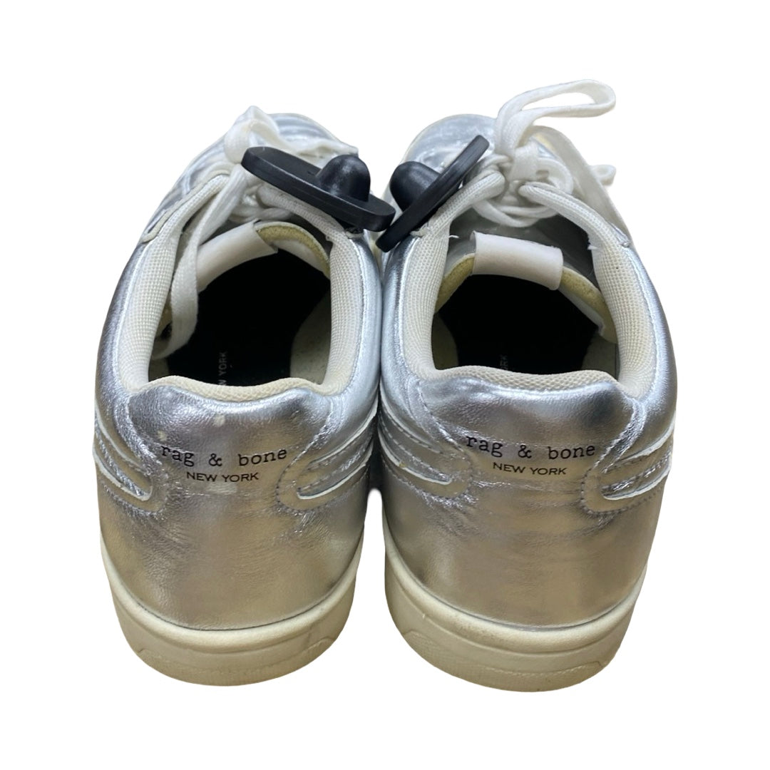 Shoes Sneakers By Rag And Bone In Silver, Size:8.5