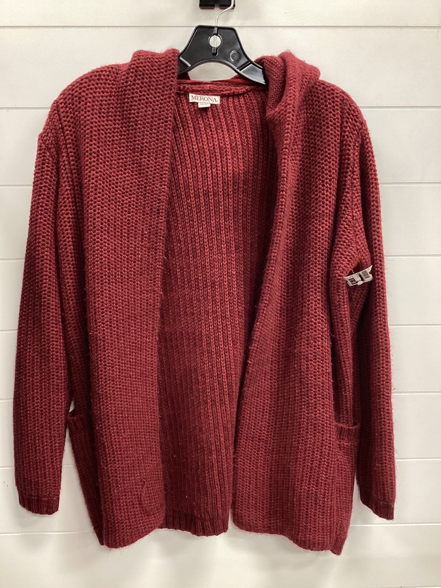 Sweater Cardigan By Merona In Red, Size:Xs