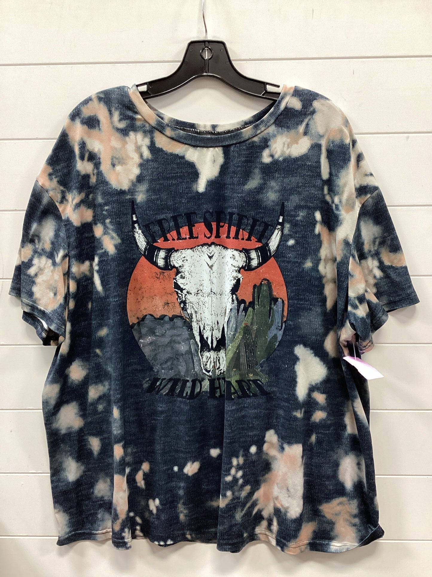 Top Ss By Shein In Blue, Size:2X