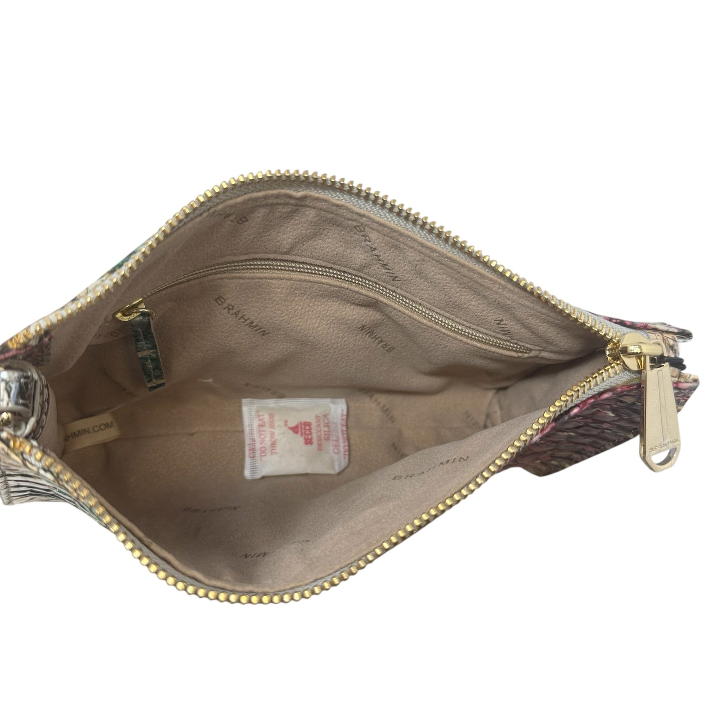 Daisy Carnival Ombré Melbourne Wristlet Designer By Brahmin, Size: Medium