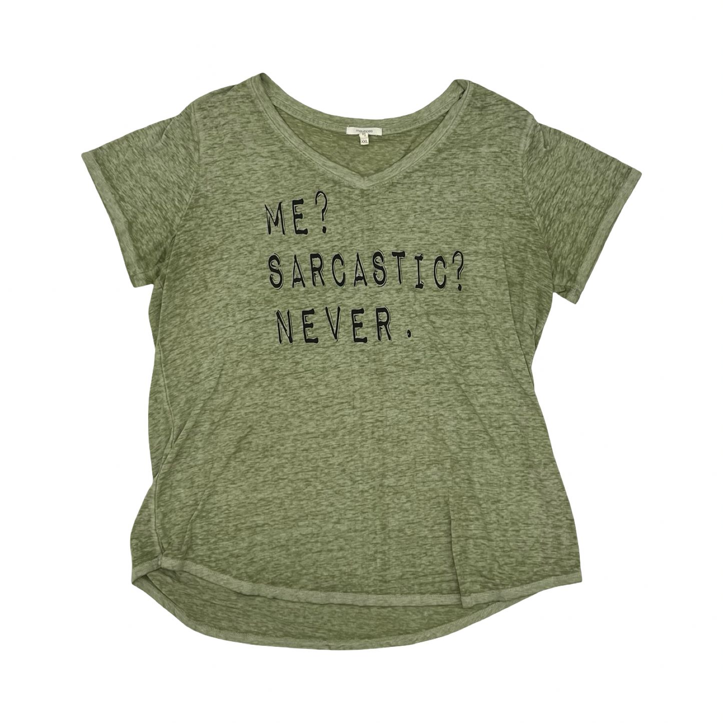 Top Ss By Maurices In Green, Size:Xxl