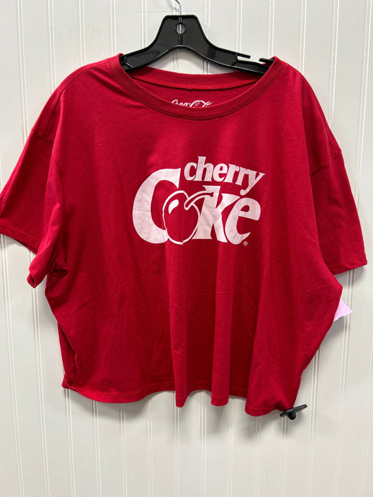 Top Ss By Clothes Mentor In Red, Size:2X