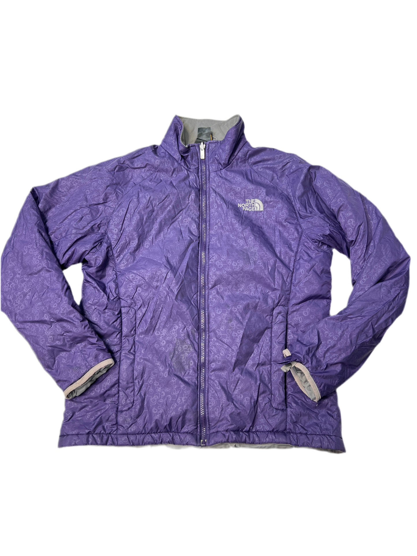 Coat Puffer & Quilted By North Face In Purple, Size: L