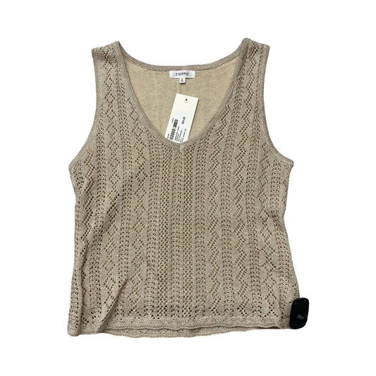 Top Sleeveless By Z Supply In Gold, Size:S