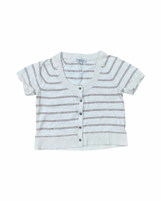 Blouse Ss By Madewell In Cream, Size:S