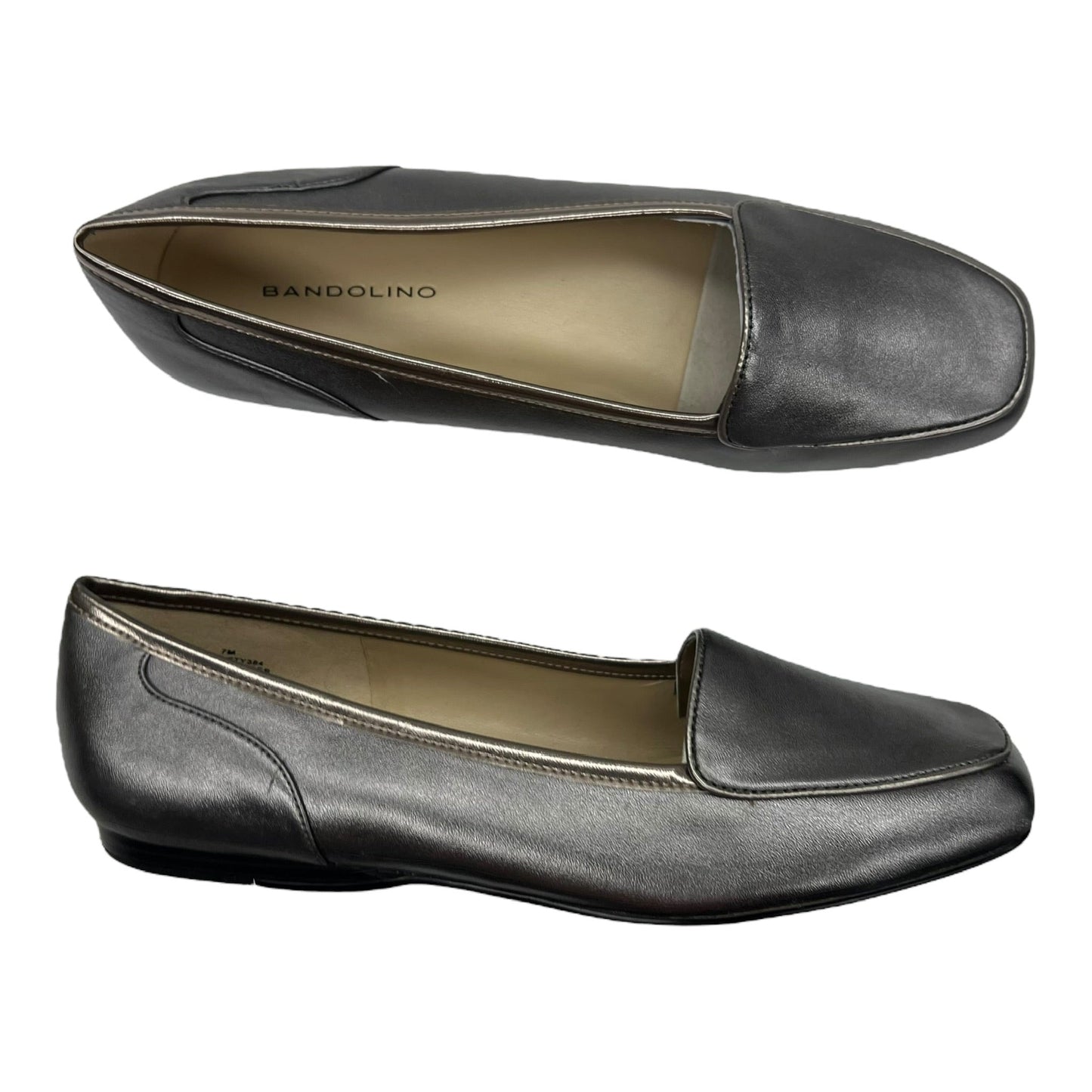 Shoes Flats By Bandolino In Silver, Size:7