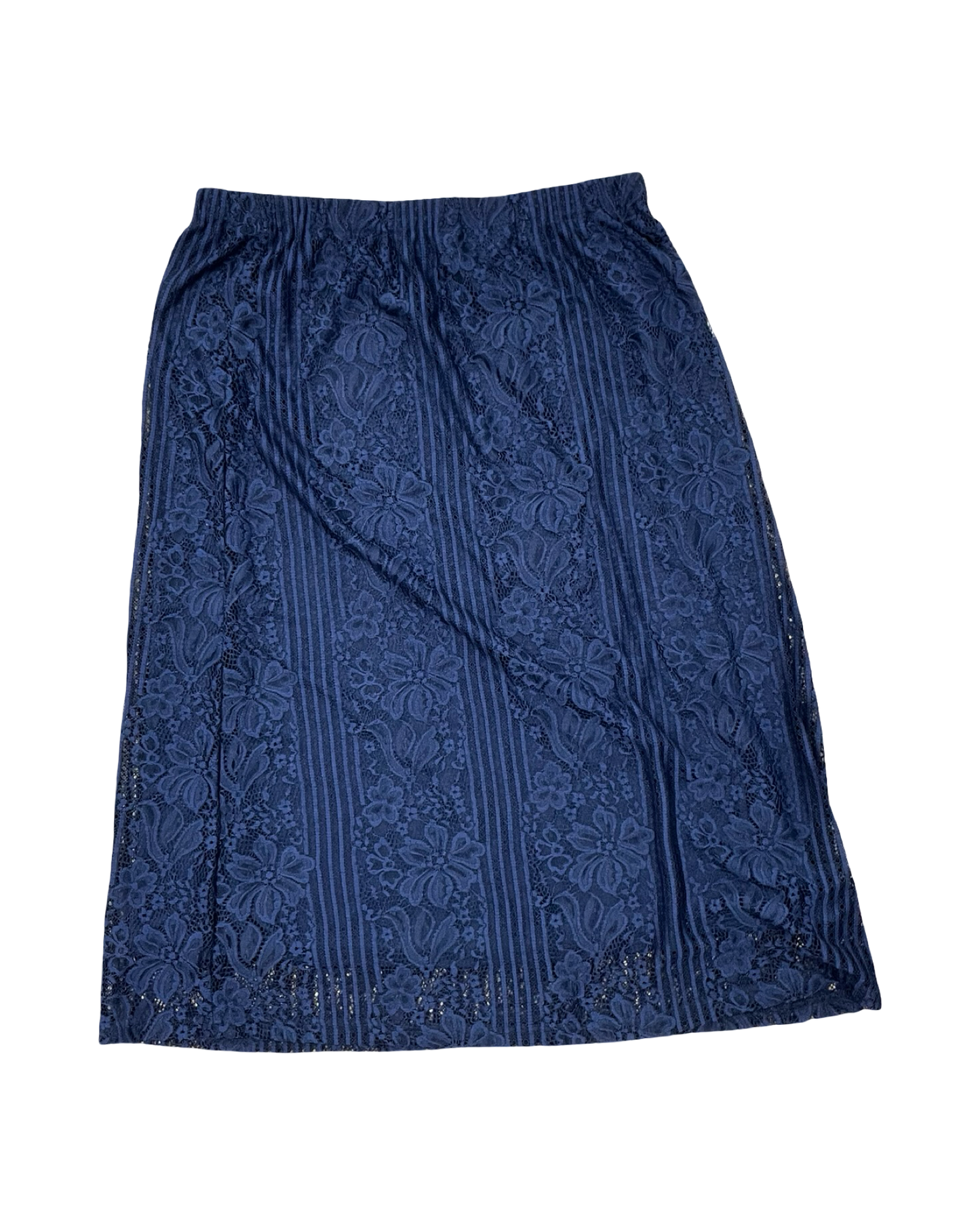 Skirt Midi By Christopher And Banks In Navy, Size:M