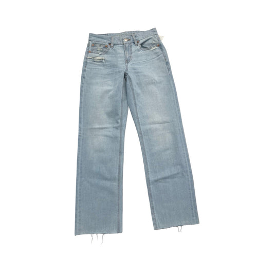 Jeans Wide Leg By American Eagle In Blue Denim, Size:2