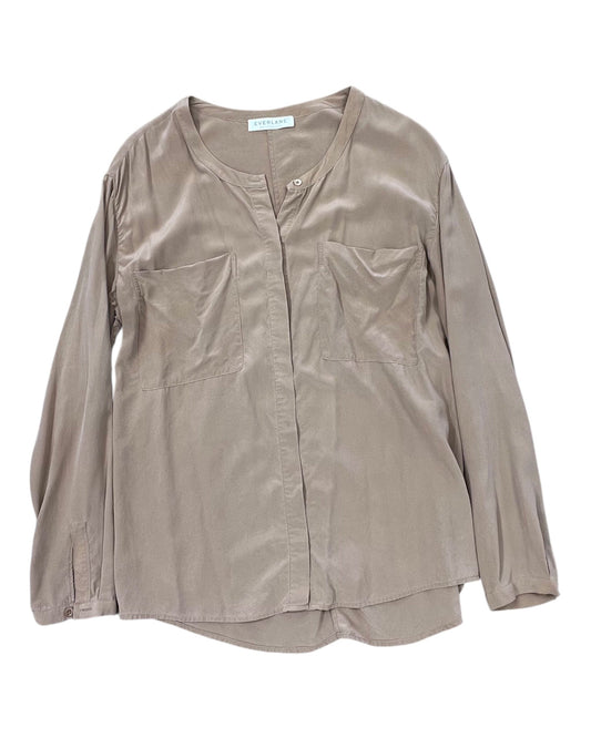 Top Ls By Everlane In Pink, Size:M
