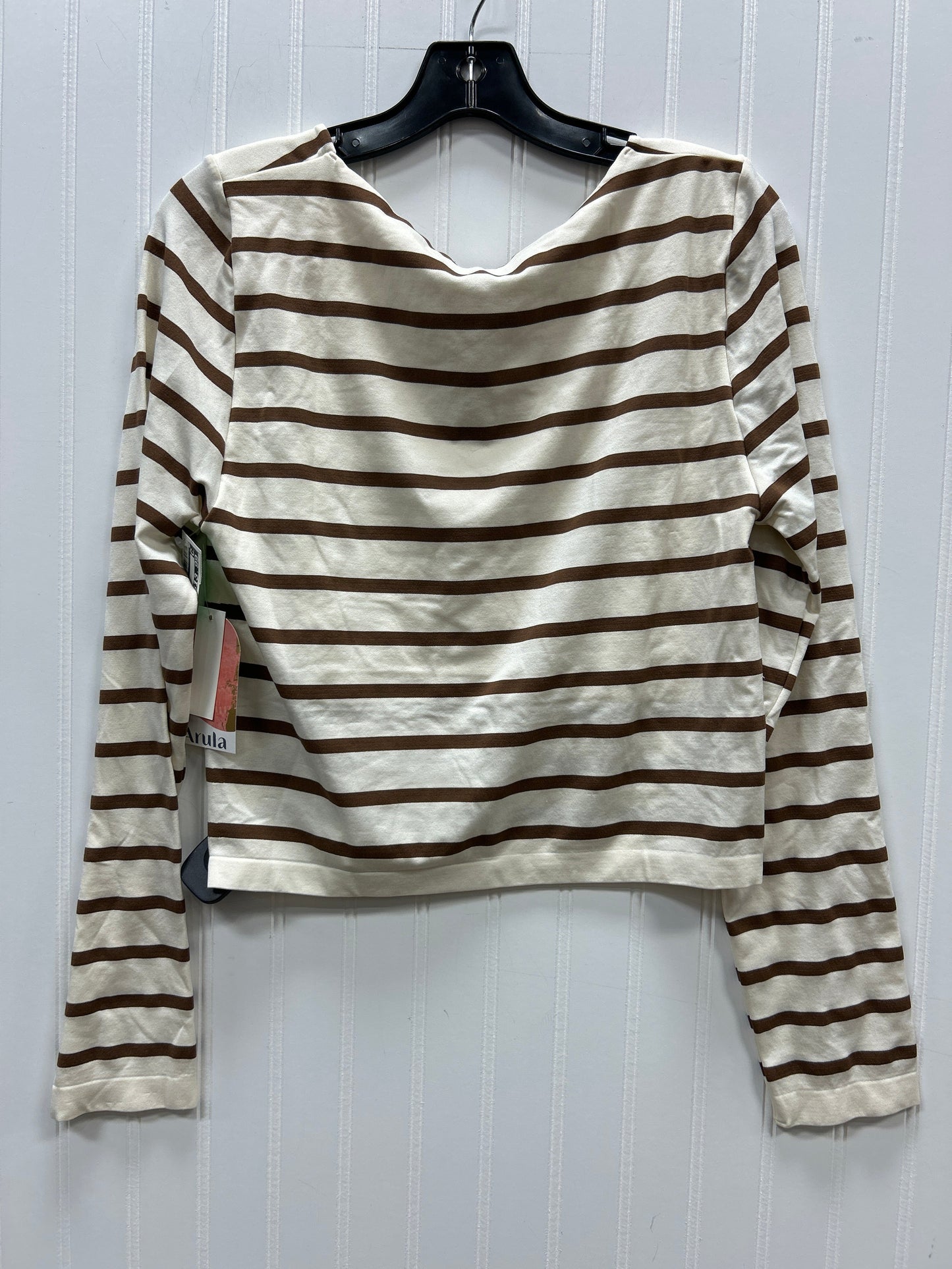 Top Ls By Arula In Brown & Cream, Size:2X NWT