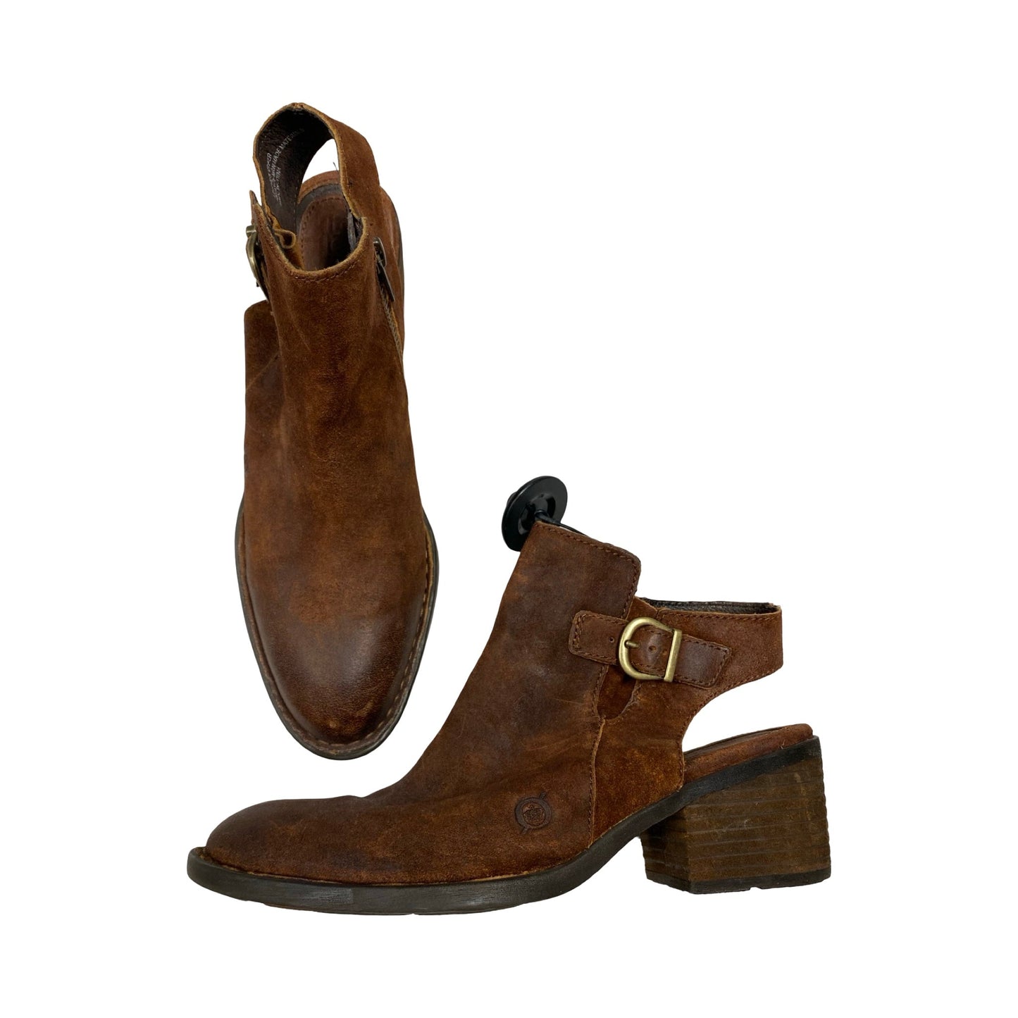 Shoes Heels Block By Born In Brown, Size:8.5