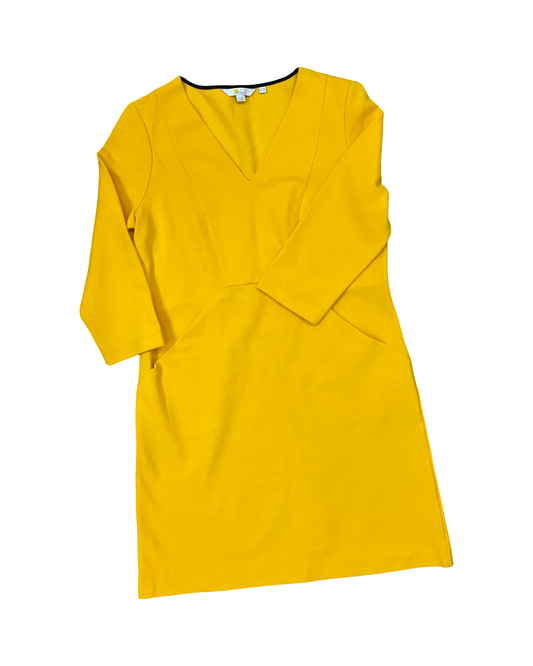 Dress Work By Boden In Yellow, Size:L