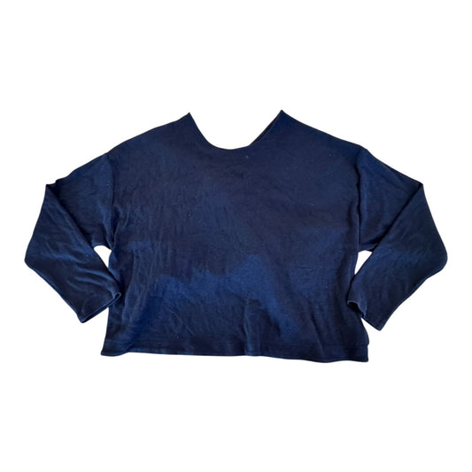 Athletic Top Ls Crewneck By Athleta In Black, Size:Xl