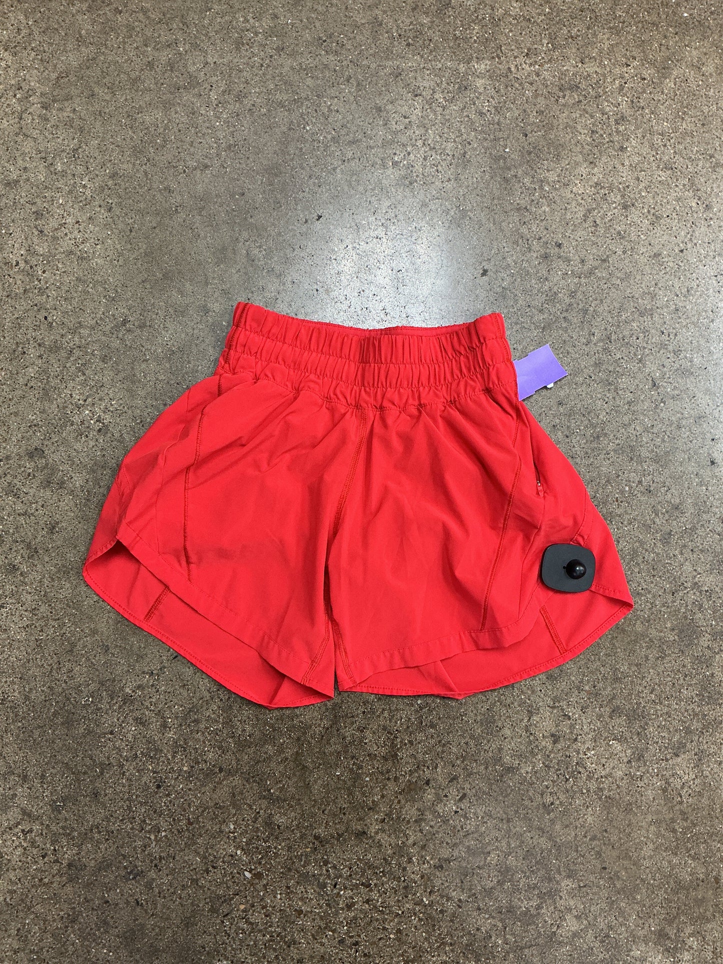 Athletic Shorts By Lululemon In Red, Size:2
