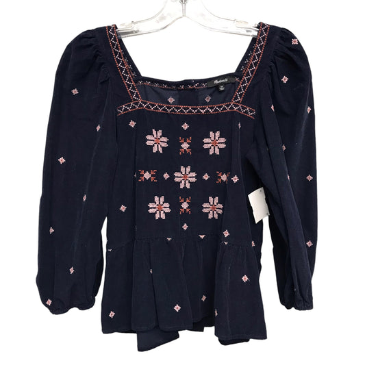 Top Ls By Madewell In Navy, Size:Xs