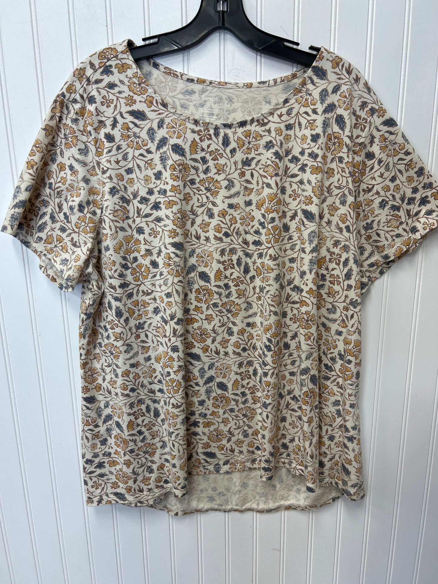 Top Ss By J. Jill In Cream, Size:2X
