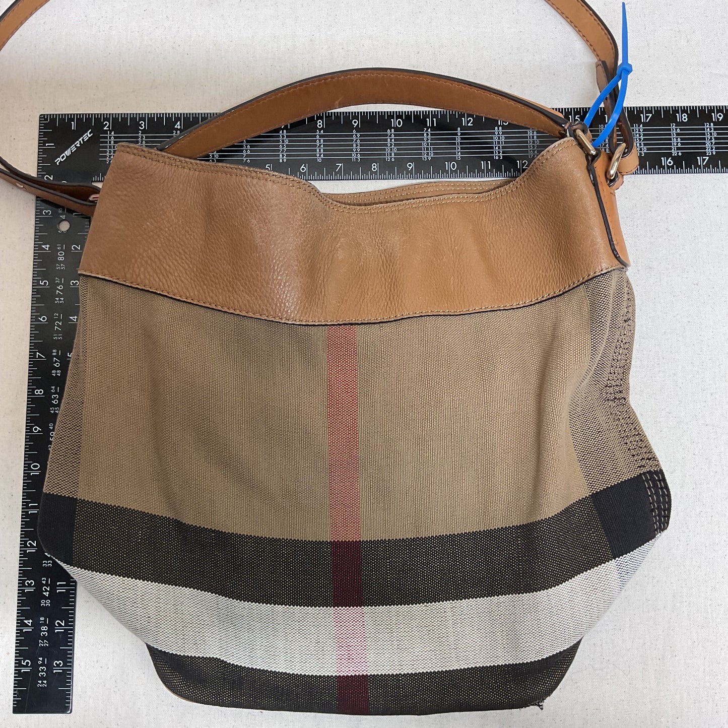 Handbag Luxury Designer By Burberry In Brown, Size:Large