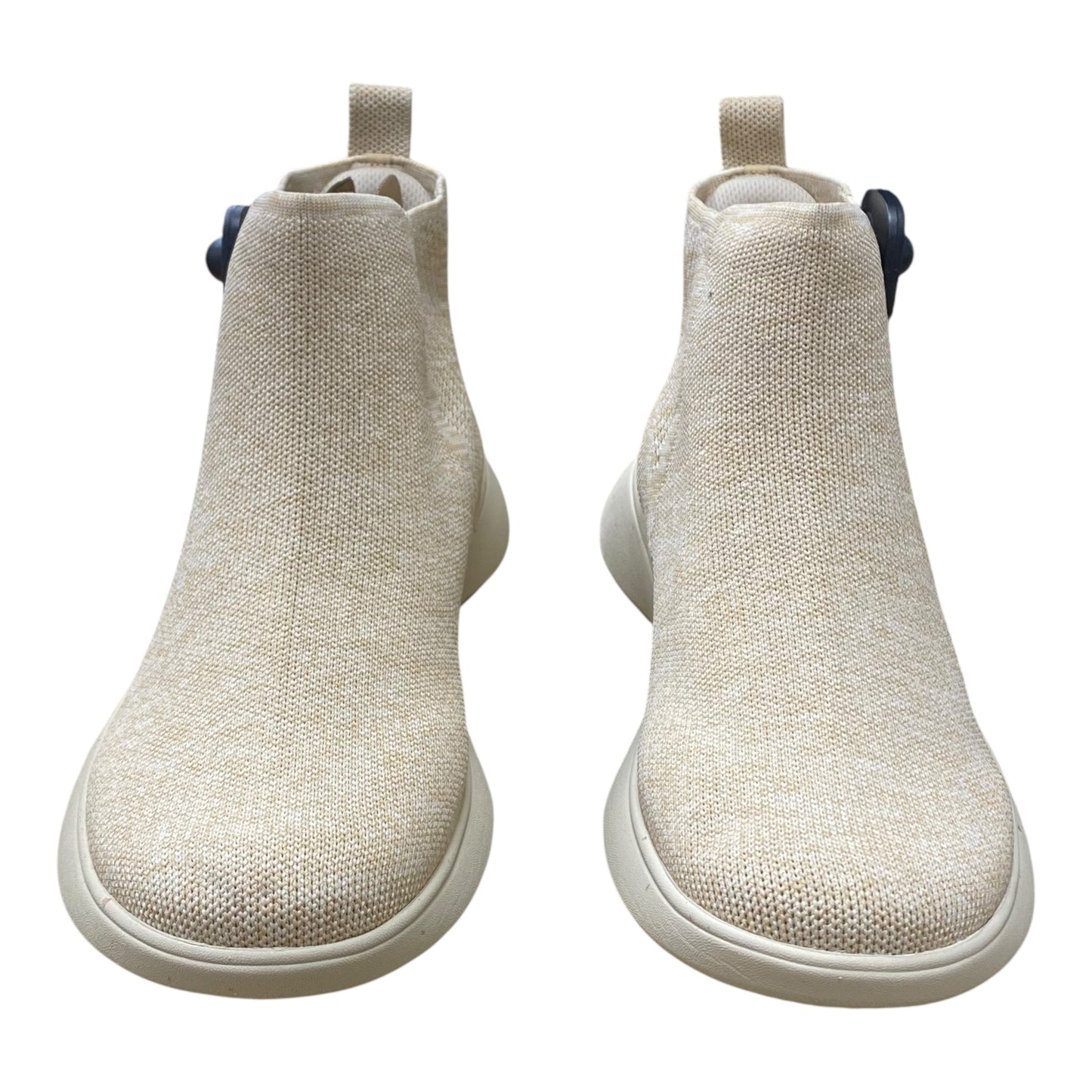 Boots Ankle Flats By Cmc In Beige, Size:10.5