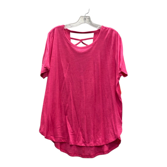 Athletic Top Ss By Kinesis In Pink, Size:Xl