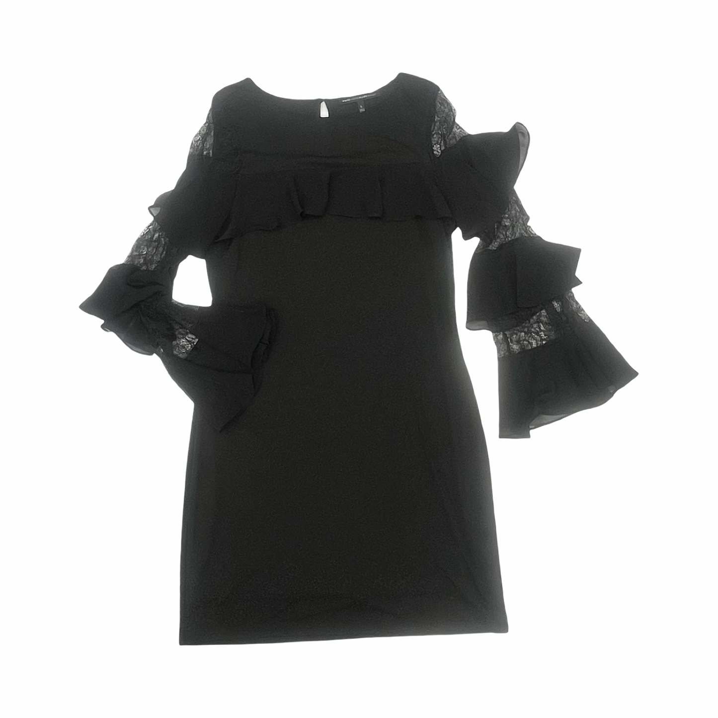 Dress Party Midi By White House Black Market In Black, Size:L