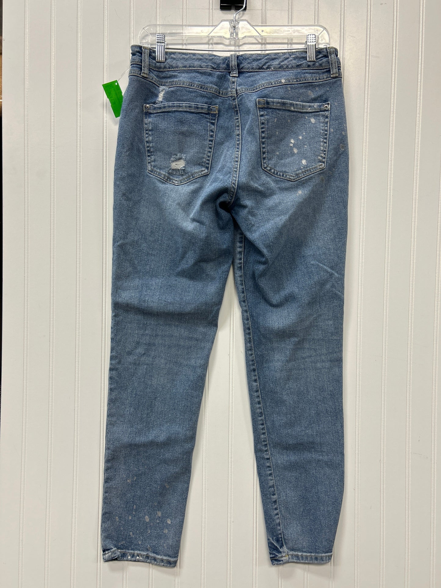 Jeans Skinny By Inc In Blue Denim, Size:8