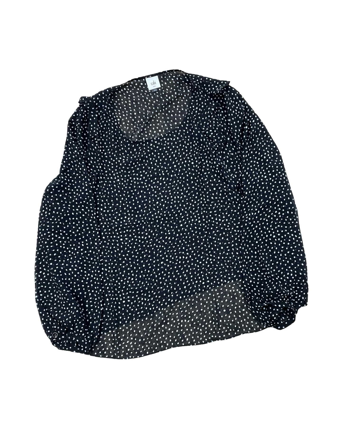 Top Ls By Cabi In Black & White, Size:1X