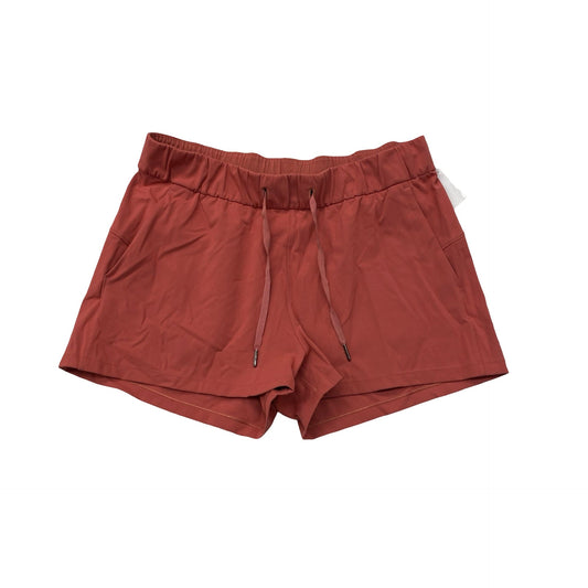 Athletic Shorts By Lululemon In Coral, Size:12
