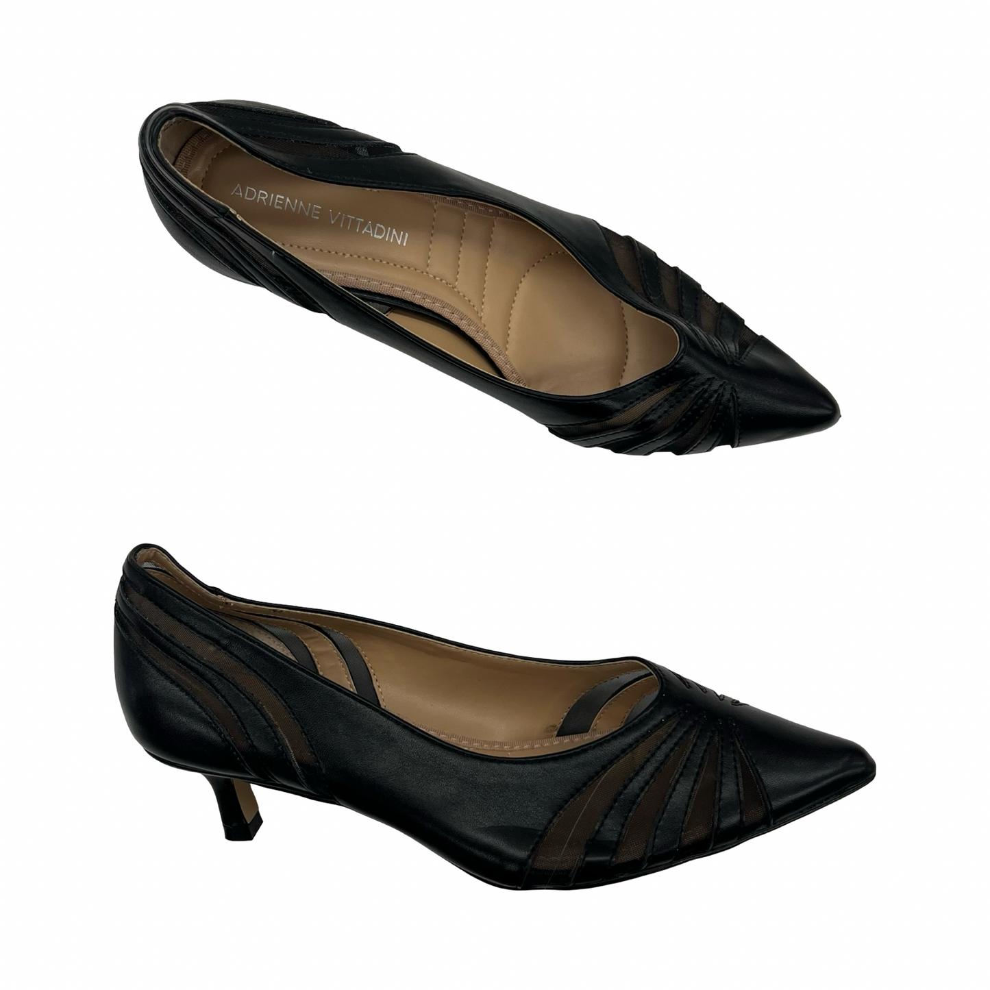 Shoes Heels Kitten By Adrienne Vittadini In Black, Size:7.5