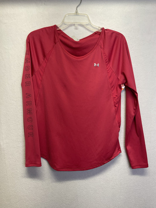 Athletic Top Ls Crewneck By Under Armour In Pink, Size:M
