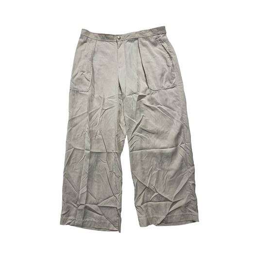 Pants Wide Leg By Banana Republic In Tan, Size:Xl