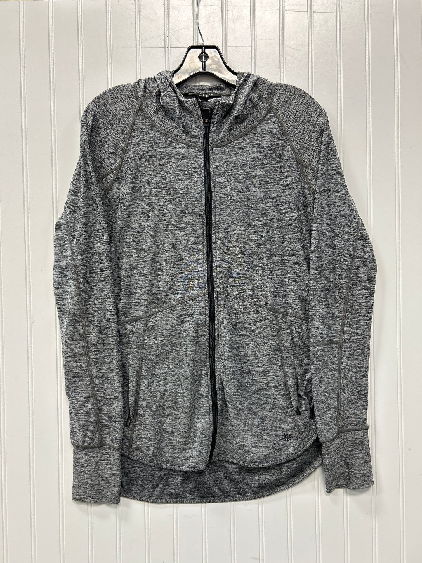 Athletic Jacket By Athleta In Grey, Size:M