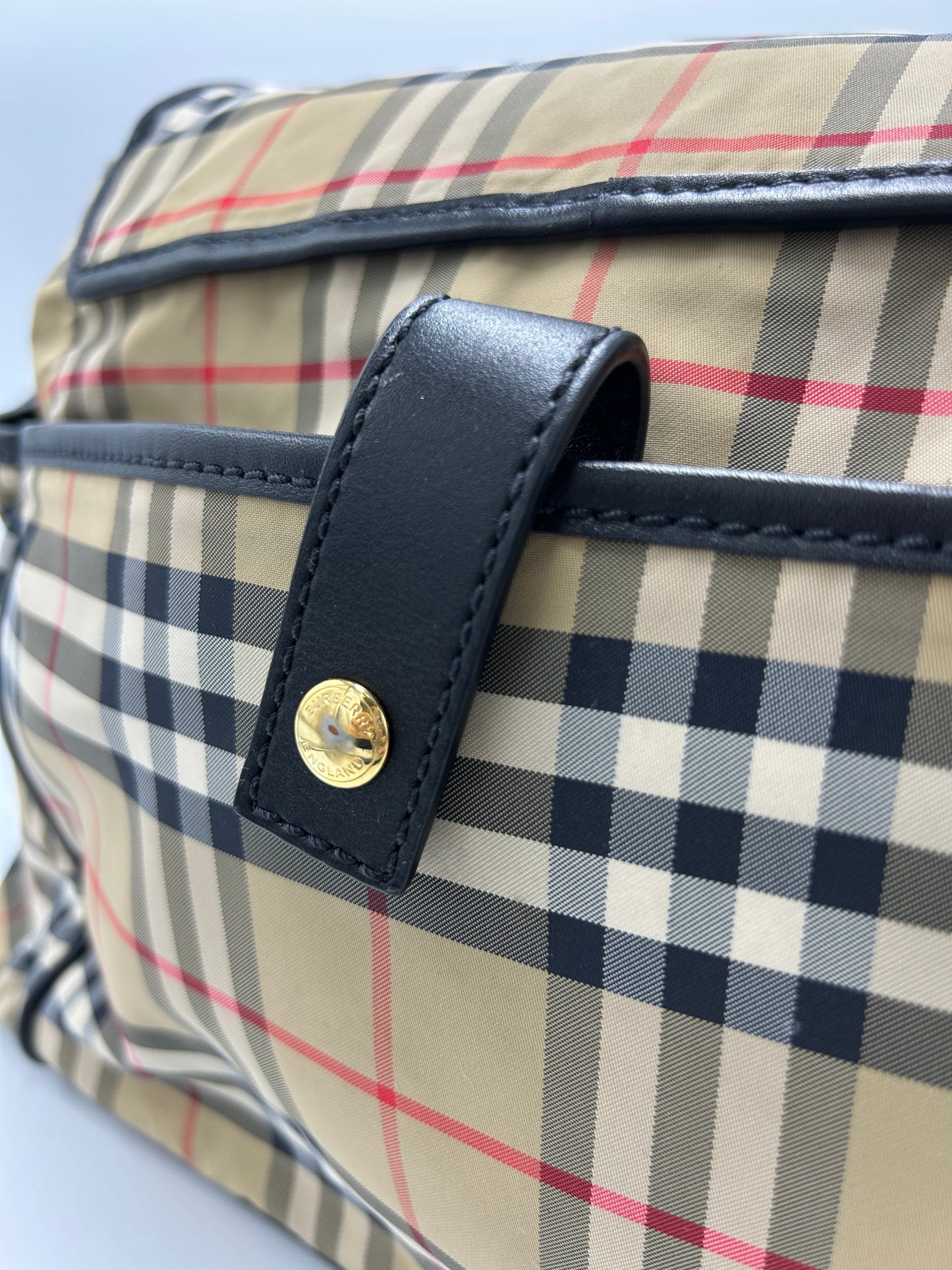 Burberry Check Diaper Bag Luxury Handbag / Tote