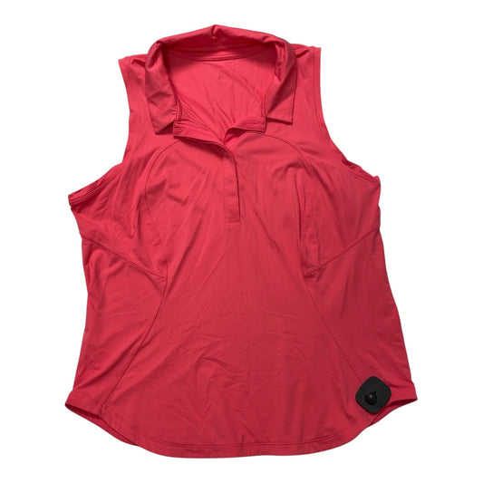 Athletic Tank Top By Lululemon In Pink, Size:M