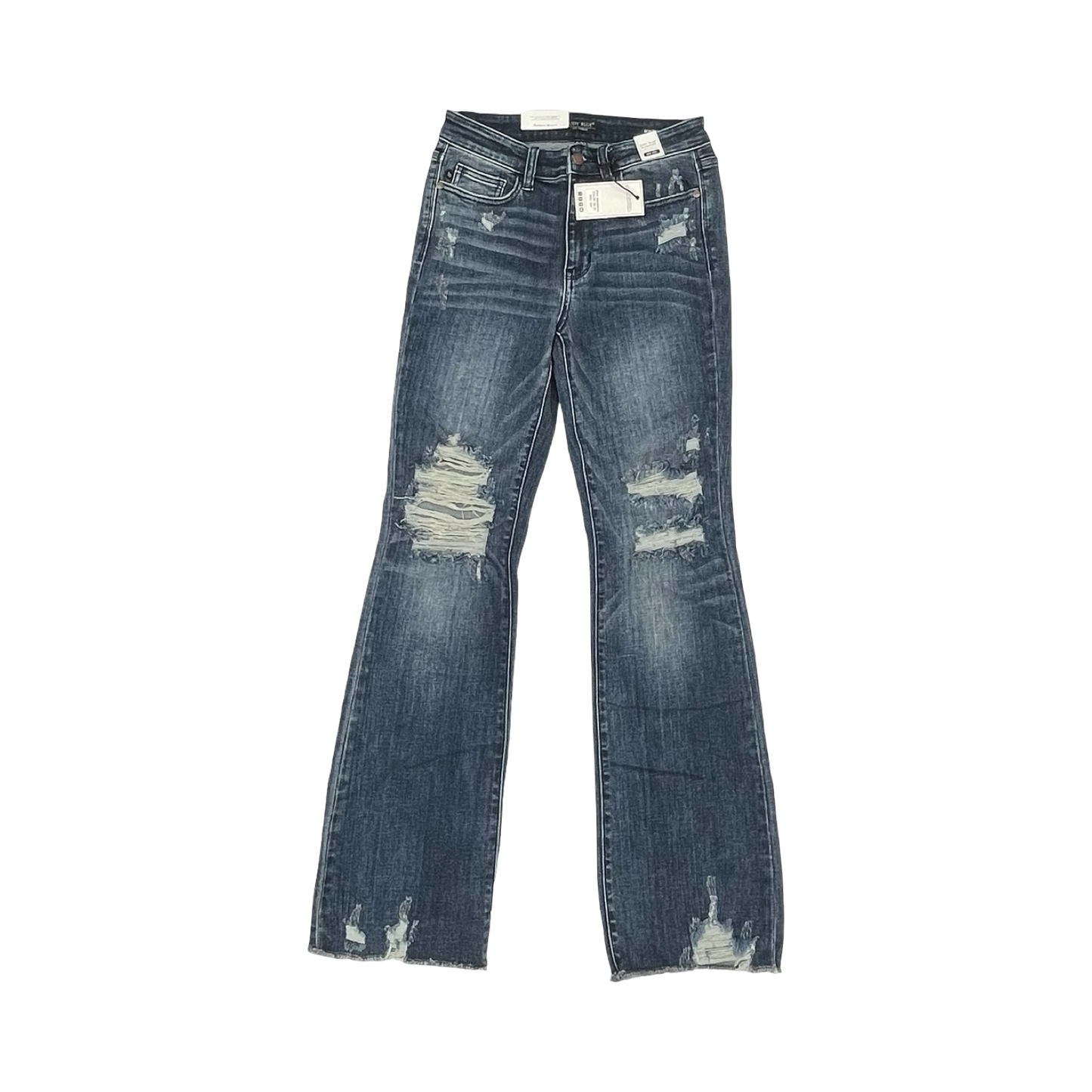 Jeans Boot Cut By Judy Blue In Blue Denim, Size:4