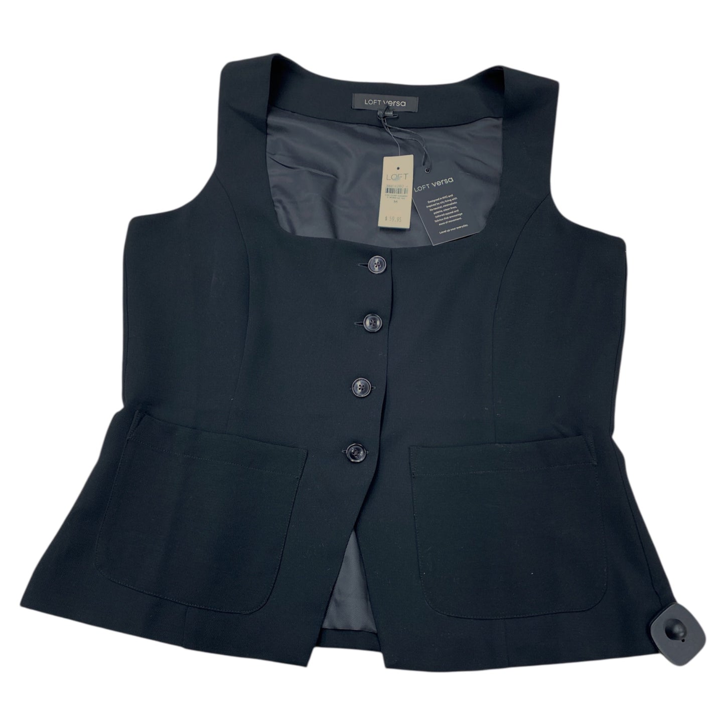 Vest Other By Loft In Black, Size:M
