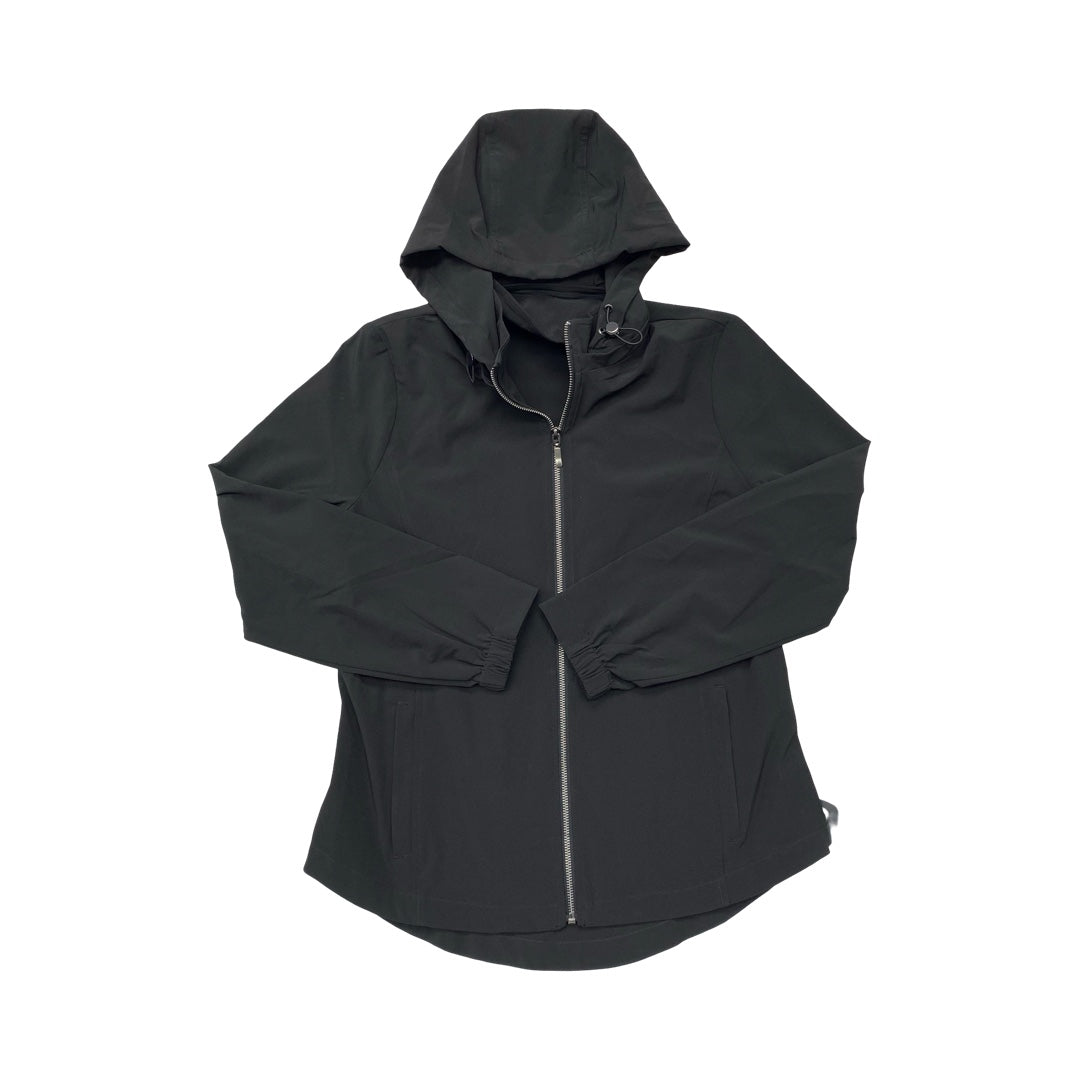 Jacket Windbreaker By Chicos In Black, Size:4