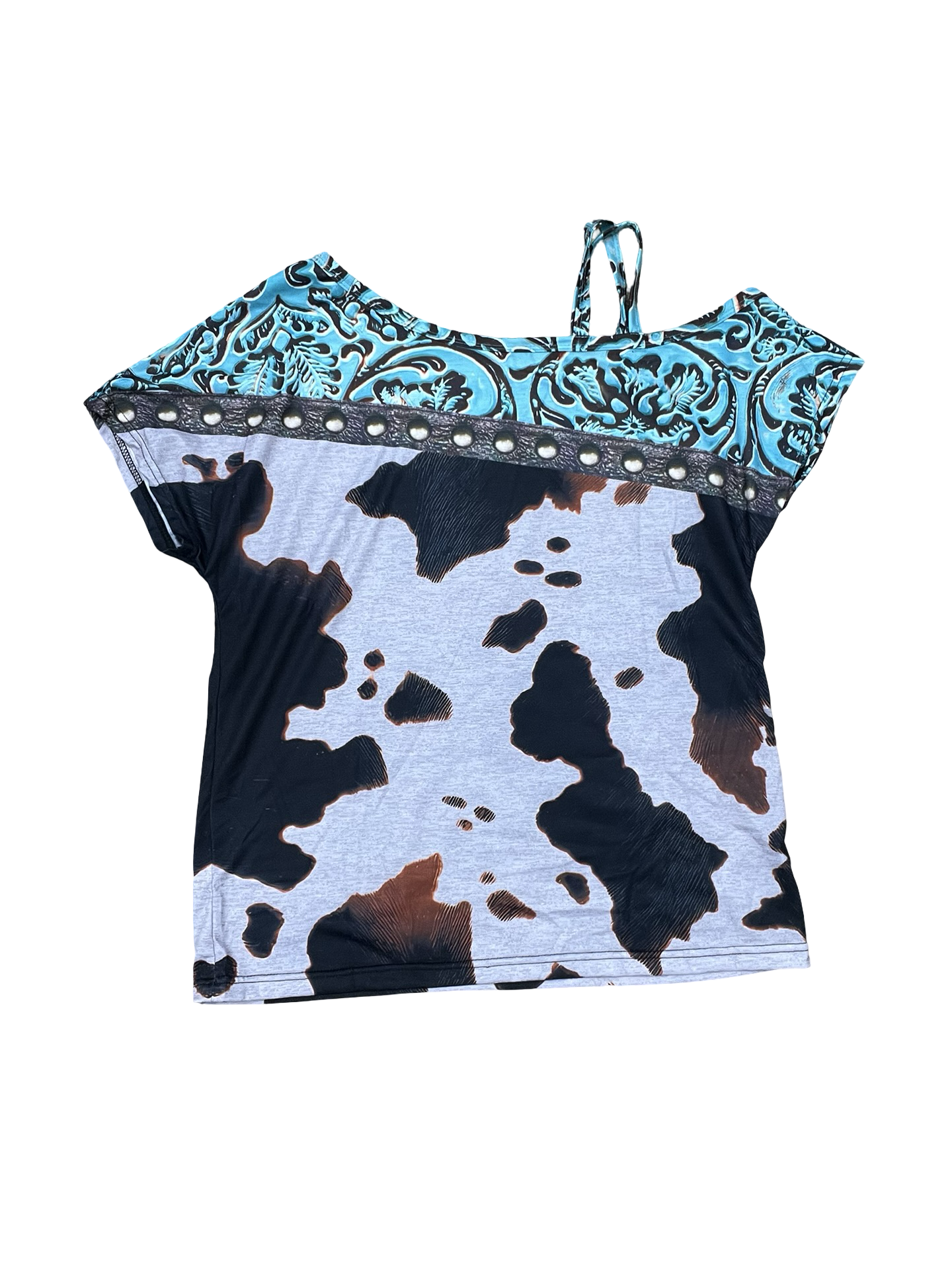 Top Ss By Clothes Mentor In Teal, Size:M