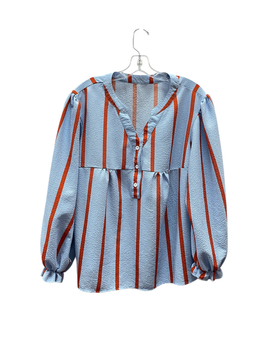 Top Ls By Clothes Mentor In Blue & Orange, Size:Xl