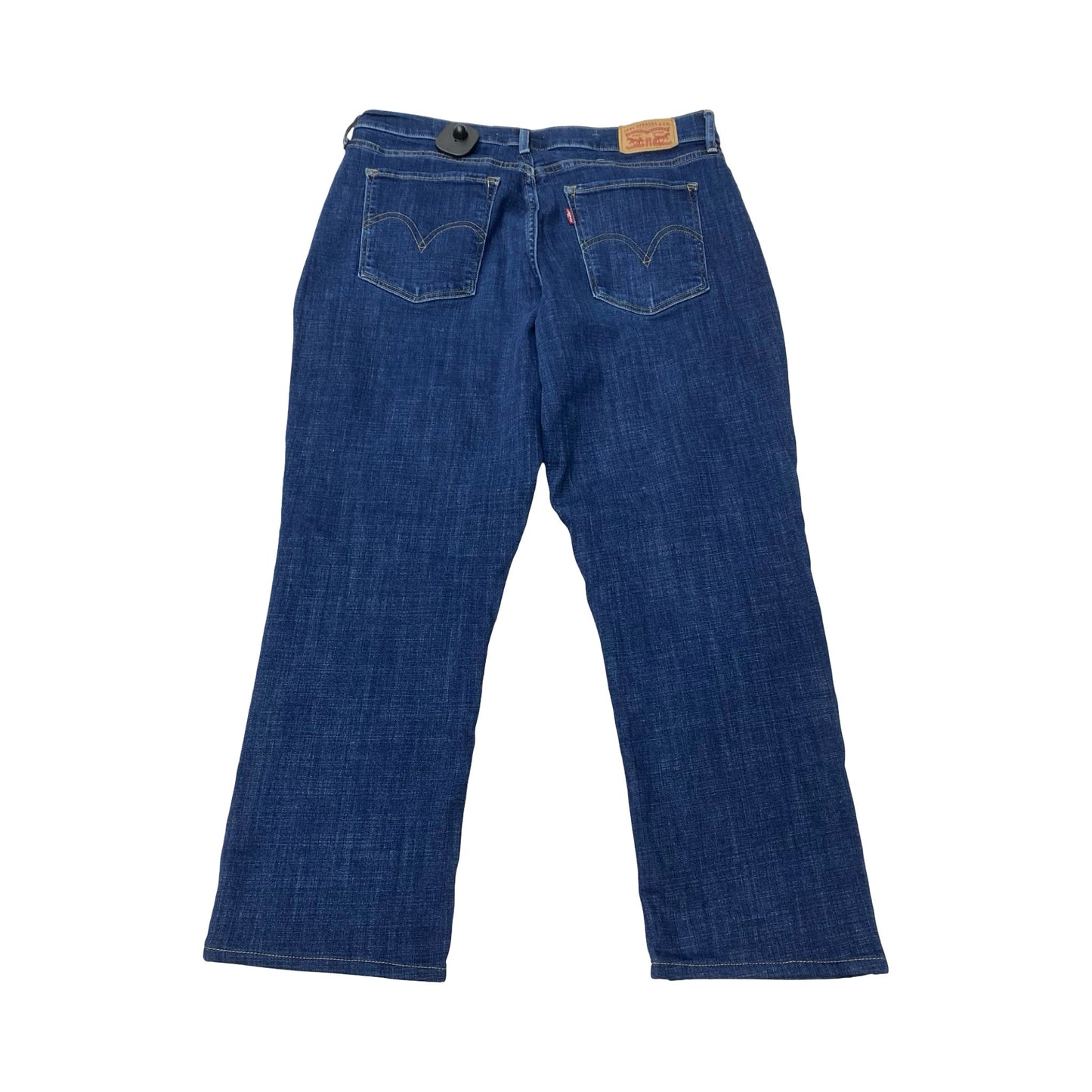 Jeans Straight By Levis In Blue Denim, Size:10