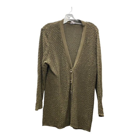 Cardigan By J. Jill In Green, Size:Xl
