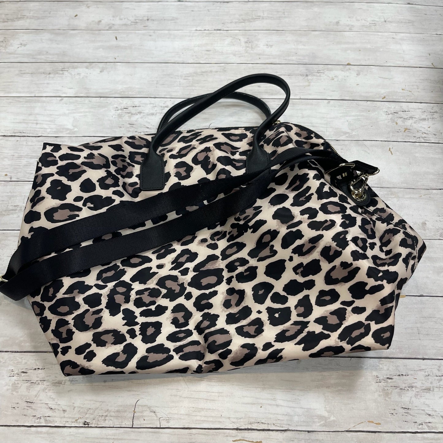 ANIMAL PRINT DUFFLE AND WEEKENDER DESIGNER by KATE SPADE Size:MEDIUM