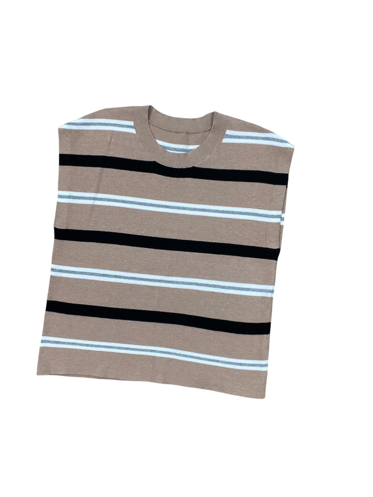 Sweater Ss By Clothes Mentor In Tan, Size:M