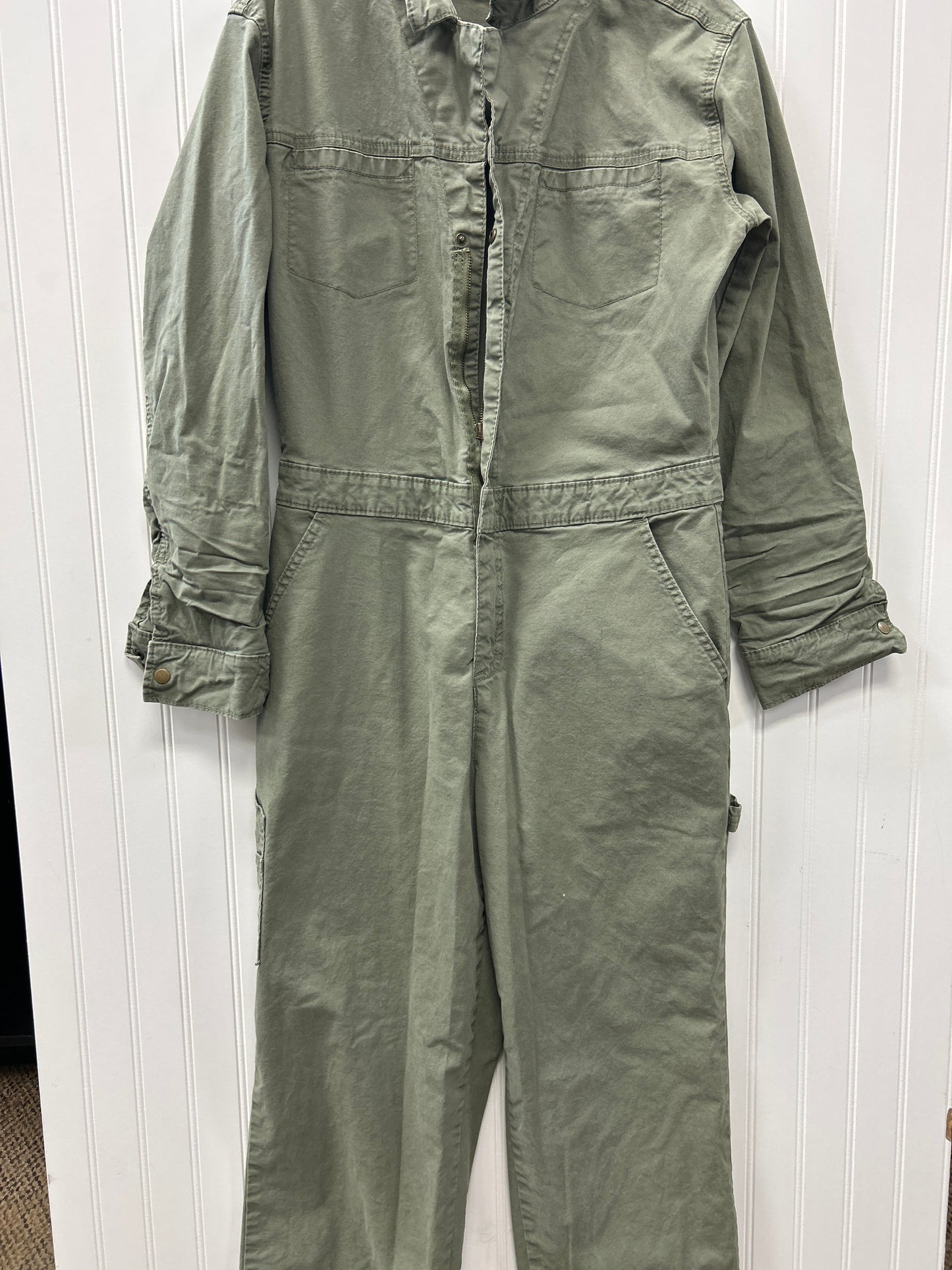 Jumpsuit By Universal Thread In Green Denim, Size:6