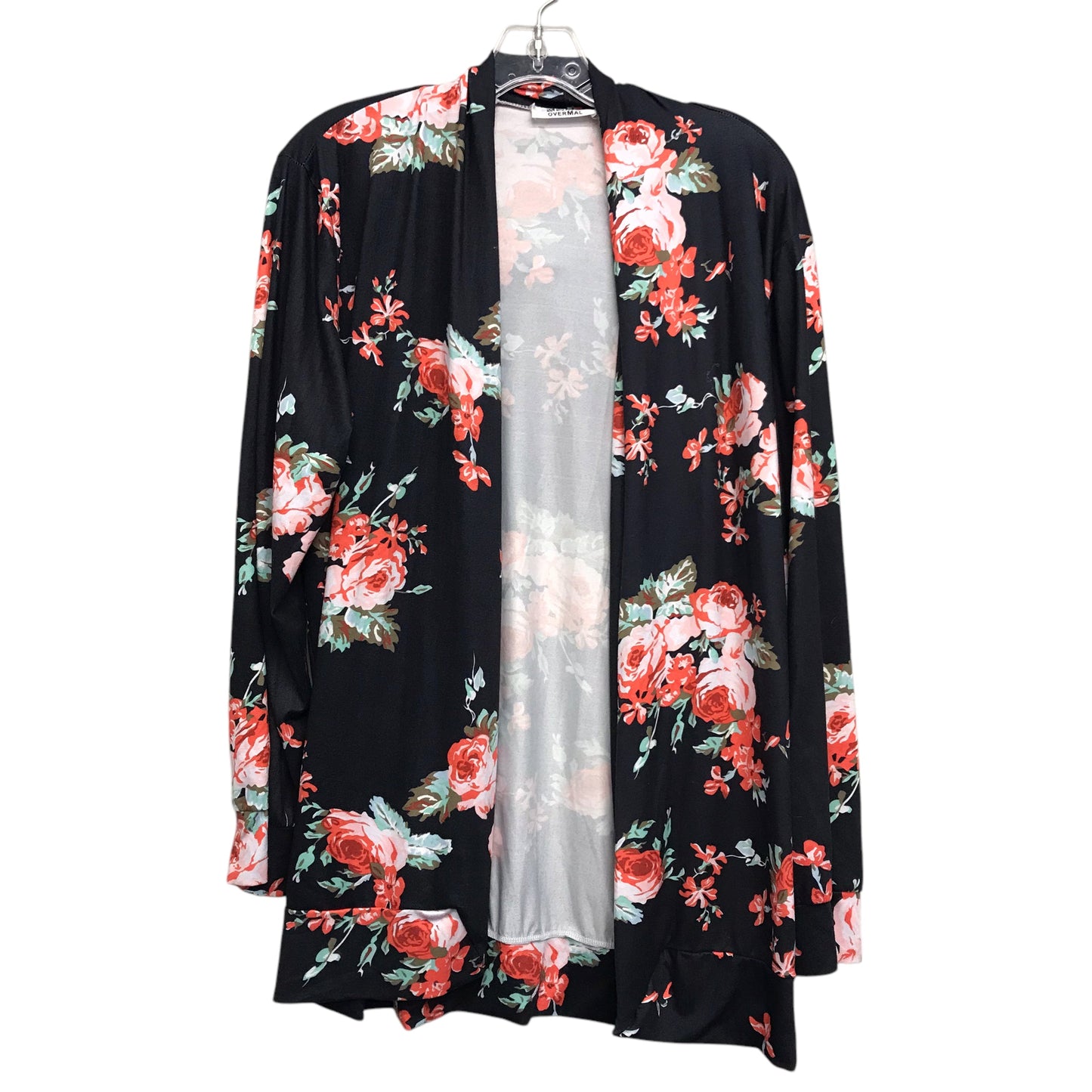 Sweater Cardigan By Overmal In Floral Print, Size:Xl