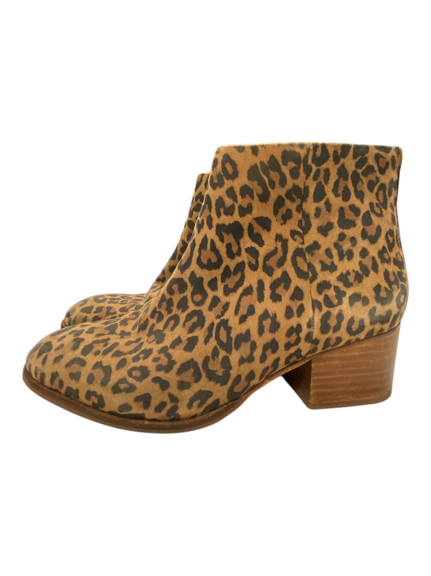 Boots Ankle Heels By Seychelles In Animal Print, Size:8
