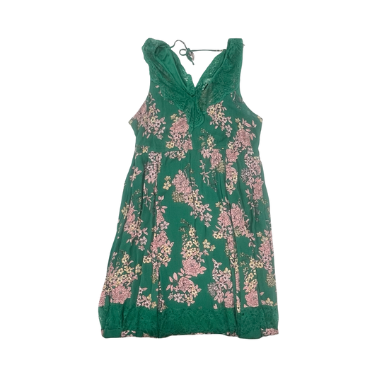Dress Party Long By Torrid In Green & Pink, Size:4X