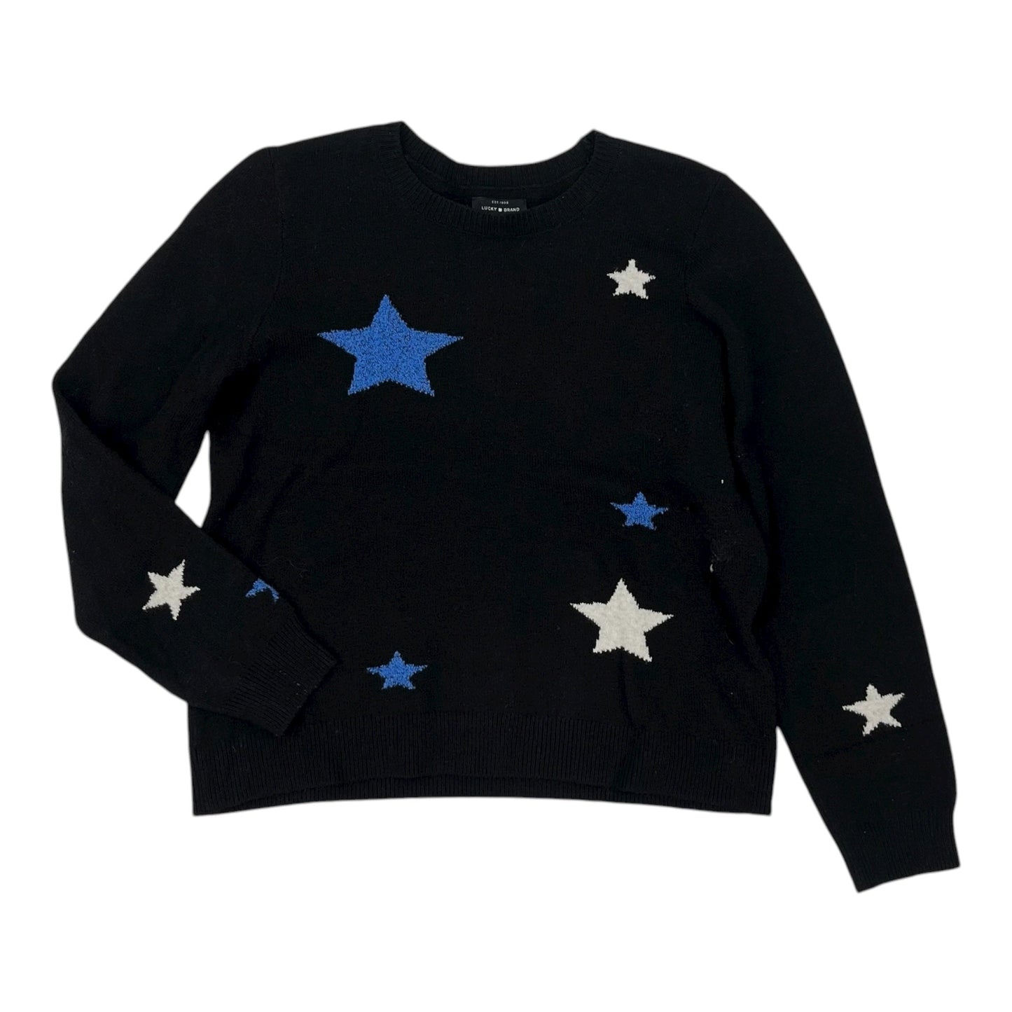 Sweater By Lucky Brand In Black, Size:L