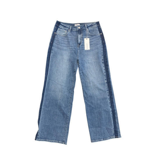 Jeans Wide Leg By Anniewear In Blue Denim, Size:Xl