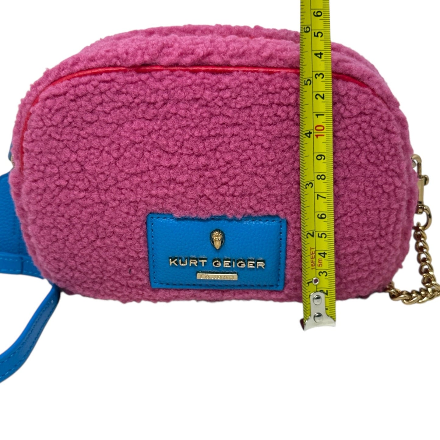 Chiswick High Pile Fleece Camera Bag Designer By Kurt Geiger, Size: Medium